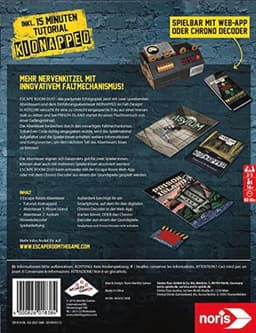 Noris 606101838 - Escape Room DUO, familie en gezelschapsspel voor volwassenen, incl. 2 gevallen en promocase met nieuw vouwmechanisme, vanaf 16 jaar — thumbnail 4