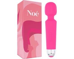 Essential Pleasure Noé - Magic Wand Vibrator - Vibrator- Massagestaaf met Clitoris Stimulator – Vibrators voor Vrouwen – Vibrator voor Vrouwen - Roze