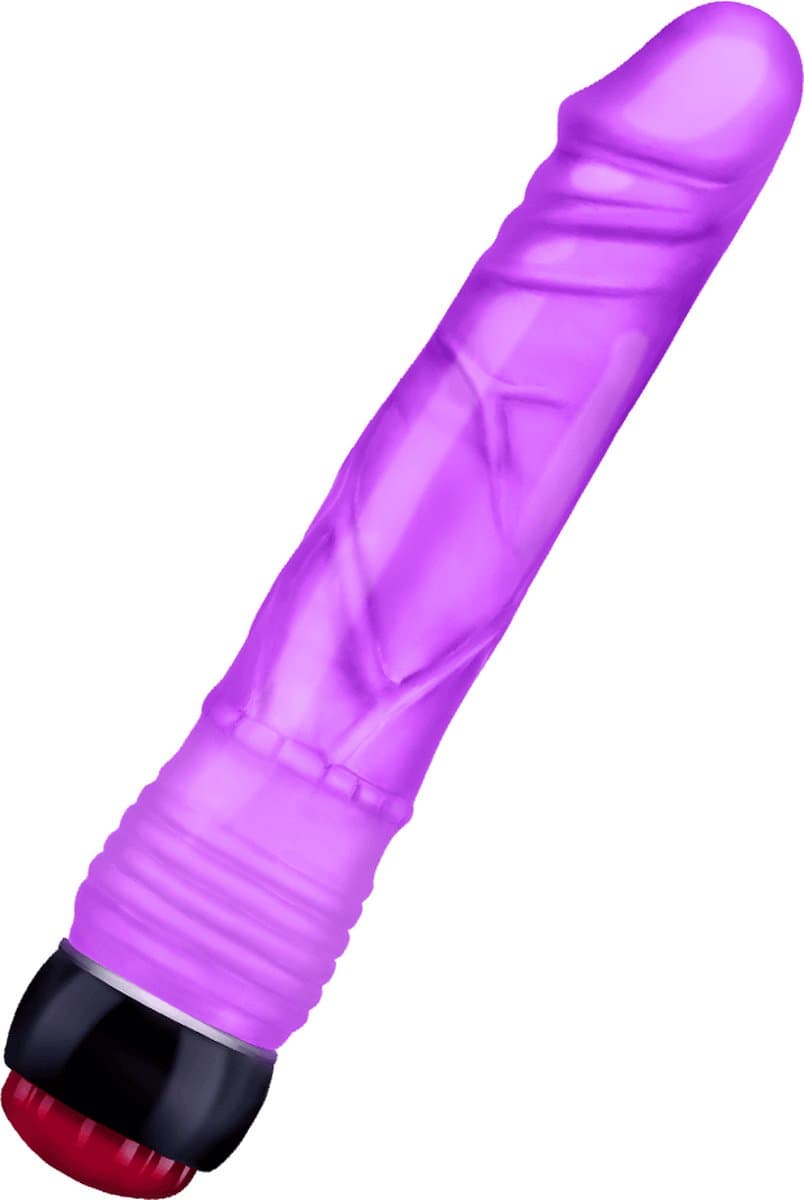 Vibrator Dildo 22 cm EIS | Sexspeeltje vrouw met vibratie sterk stil | Toy XXL voor haar | Realistische vibrator met adering | Natuurlijke dildo dames met nop ring — afbeelding 1
