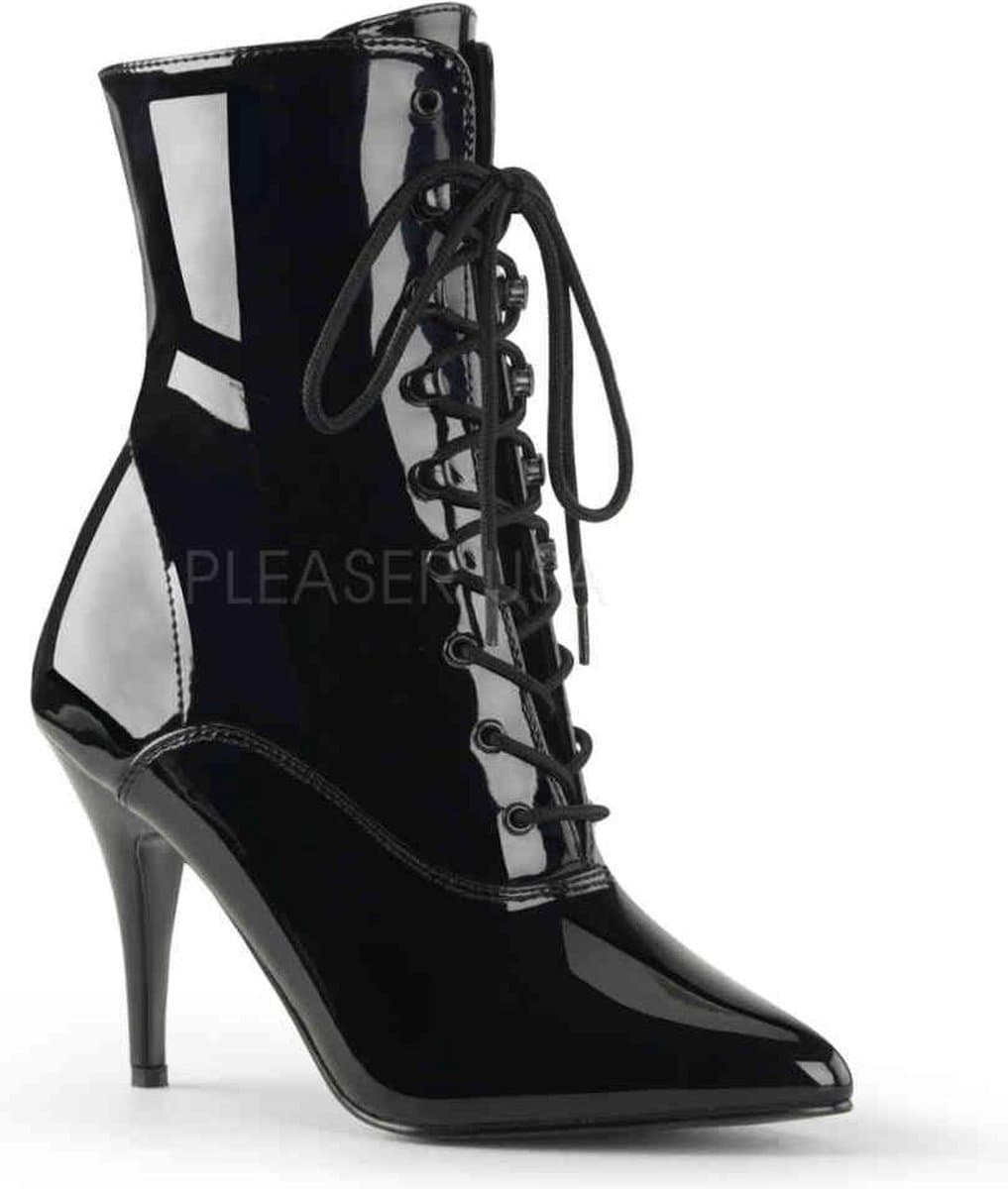 EU 37 = US 7 | VANITY-1020 | 4 Lace-Up Ankle Boot, Side Zip — afbeelding 1