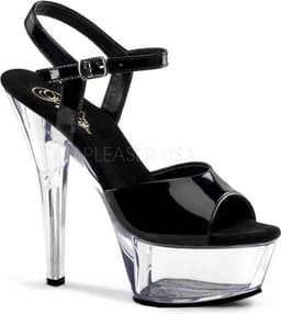 EU 38 = US 8 | KISS-209 | 6 Spike Heel P/F Sandal — thumbnail 1