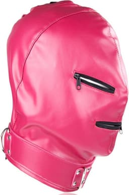 Banoch - Gimp/2 Pink - Roze bondage Masker van pu leer | BDSM — thumbnail 2
