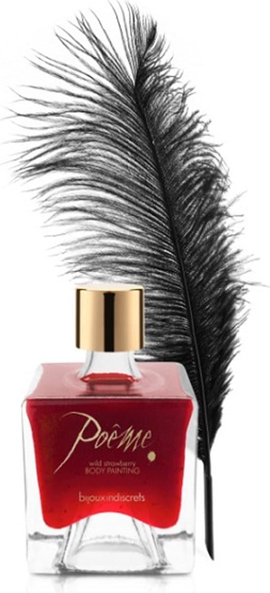 Bijoux Indiscrets Poeme Bodypaint Wilde Aardbei - 50 ml — afbeelding 1