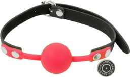 Banoch - Ballgag siliconen met verstelbare band - Rood  - Bal ∅ 4 cm — thumbnail 1