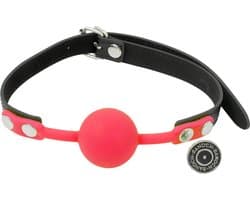 Banoch - Ballgag siliconen met verstelbare band - Rood  - Bal ∅ 4 cm