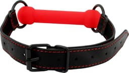 Banoch - mondknevel recht siliconen - rood bit gag - bdsm — thumbnail 2