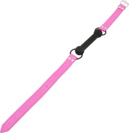 Banoch - mondknevel recht siliconen - roze bit gag - bondage — thumbnail 5