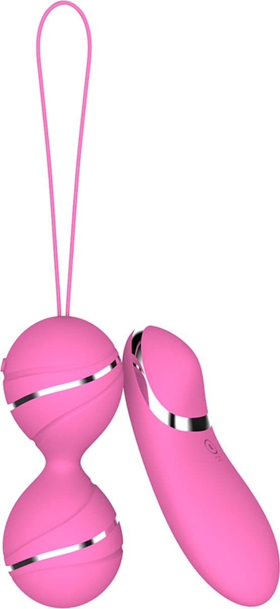 Playbird® - vibrerend eitje - met extra vibrator in afstandsbediening - vibrerend ei - oplaadbaar - sexspeeltje voor koppels – lichtroze — afbeelding 1