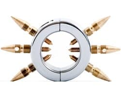 Ballstretcher met spikes RVS