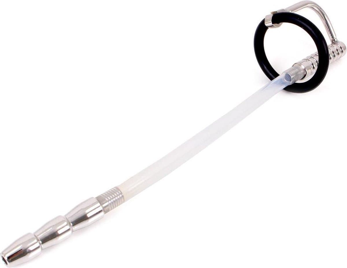 Kiotos - Geribbelde Urethral Catheter Plug - Dilator Met eikelring — afbeelding 1