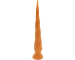 Gold Play - Extra Lange Anaal Dildo - Zachte Siliconen - Twist - Maat M — thumbnail 2
