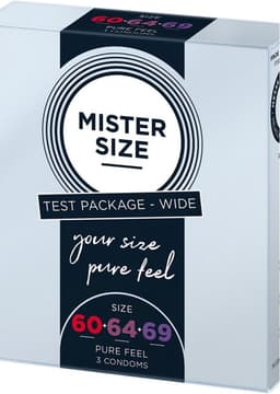 Mister Size TEST KIT - Condooms 60, 64, 69 mm - 3 Stuks transparant — thumbnail 3
