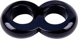 GK Power - Duo Cock 8 Ball - Dubbel Cock- en Scrotum Ring - Zwart — thumbnail 5