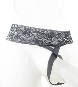 BamBella® Slip open kruis kant voor mannen - L/XL - strap cock ring doorzichtig Erotische Sexy Lingerie Heren - Zwart mannen ondergoed slip — thumbnail 1