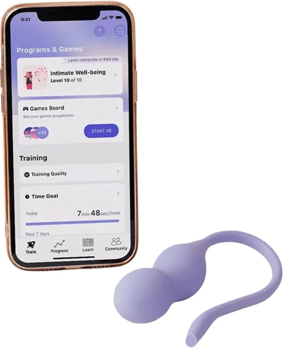 Perifit Care+ Dynamische Kegel-oefenapparaat - Lila — afbeelding 1