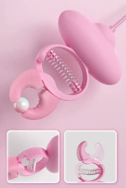 Tepelvibrator met Halsband- Tepelklemmen - Borst - Tepel - Vibrator - Trillen - Nekband — thumbnail 5