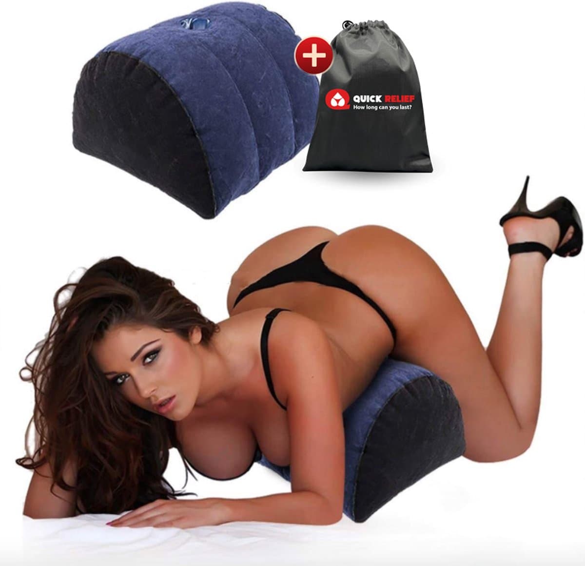 Quick Relief Hot Sex Pillow Official™ - Seksmeubels voor Vrouwen - Seksmeubel Mannen - Opblaasbaar seks kussen - met houder voor Masturbator, Dildo of Vibrator - Sekspoef - Seksaccessoire — afbeelding 1