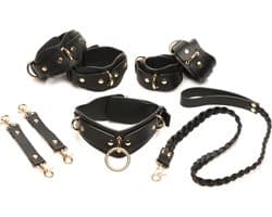 XR Brands - Lover's Restraints Set - Zwart