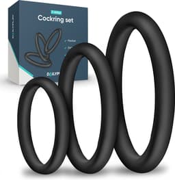 Dailyplay Siliconen Cockring - Set van 3 – Penisring voor Mannen en Koppels – Sex Toys – Seksspeeltjes Heren – Verstelbaar — thumbnail 1