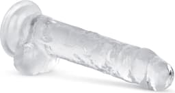 Jelly Dildo met ballen - 17 cm — thumbnail 5