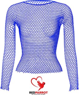 Erotische heren top - Visnet - Blauw - BDSM — thumbnail 3