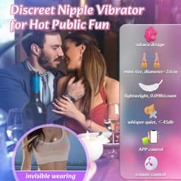 Daity Tepelvibrator - vibrerende tepelklem - 10 vibratiestanden x 3 instelbare intensiteiten - APP-afstandsbediening - seksspeeltje voor volwassenen - seksspeeltje voor vrouwenkoppels - seksproduct — thumbnail 3