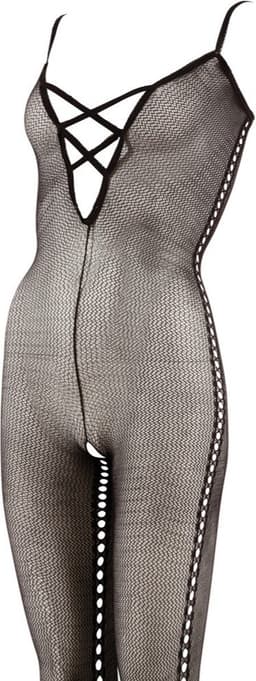 Sexy Lingerie - Catsuit met Open Kruis - Erotische Catsuit - Bodystocking - XXL/XXXL — thumbnail 3