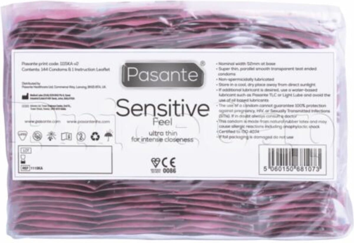 Pasante Sensitive - Condooms - 144 stuks — afbeelding 1