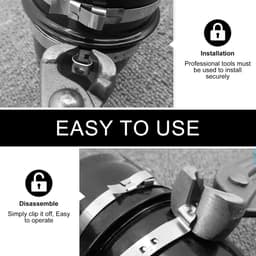 NTHProducts - Cardan Cross Chain - Universele Gimbalg Collar - Roestvrij staal - Corrosiebestendig - Eenvoudige installatie - Geschikt voor de meeste v... — thumbnail 5