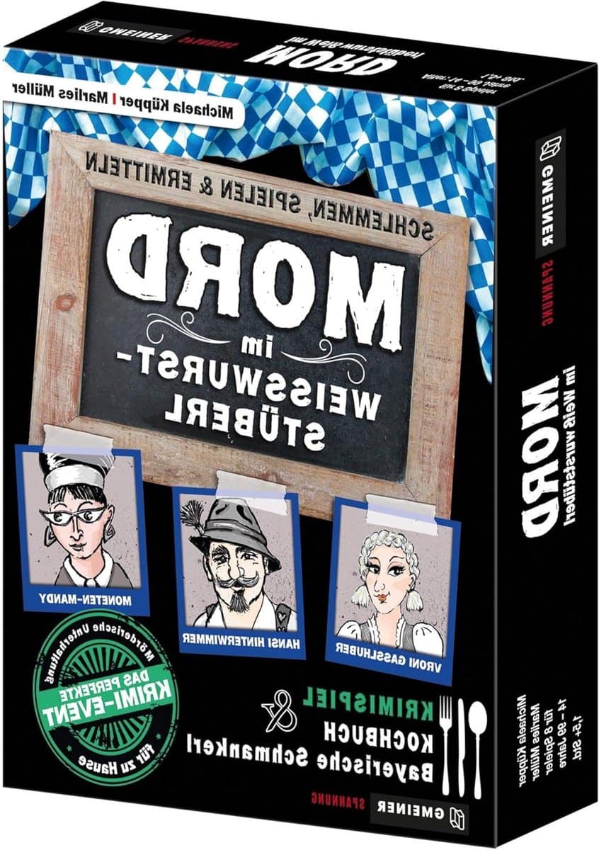 Moordspel - Krimispel - Avondje uit - Inclusief kookboek - 17.3 cm x 21.5 cm - Wit — afbeelding 1