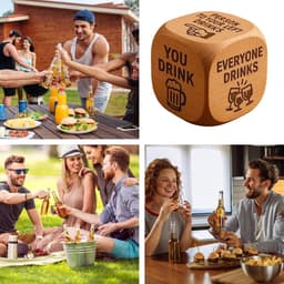 Drinkspellen - Feestspel Hout - Entertainment Feesten - Interactief Bord - 5 cm - Houtkleur — thumbnail 4