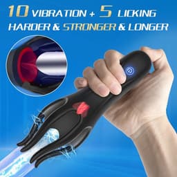 360 Graden eikel stimulator - Vibratie Octopus - Likken en vibreren - 15 verschillende standen - Langere erectie -Hevigere orgasmes - — thumbnail 2
