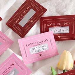 Kraskaarten Set - Koppel Dating - Relatie Vieren - Interactief Plezier - 24 Stuks - Roze Rood — thumbnail 4