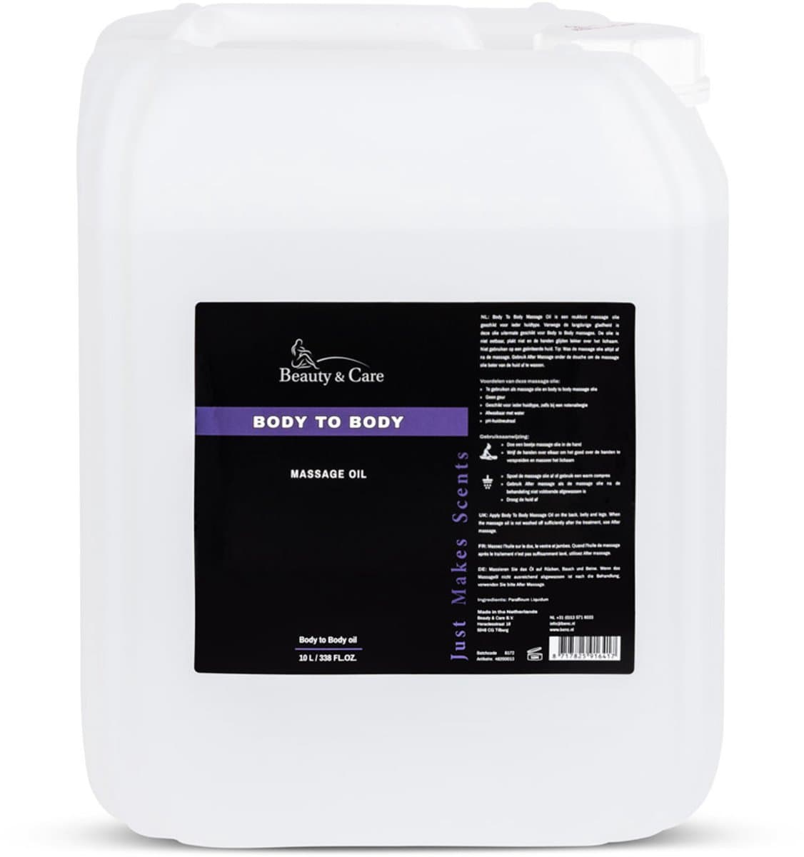 Body to Body Massage olie - Beauty & Care - 10 L. new — afbeelding 1