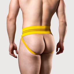 MM Sports The Original No. 10 Jockstrap 3 inch Multipack 1x Red + 1x Yellow + 1x Blue - MAAT XL - Heren Ondergoed - Jockstrap voor Man - Mannen Jock — thumbnail 2