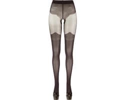 Cottelli Collection – Erotische Kousen met Over Knee Look tot aan Dijen voor Sexy Uitstraling – Maat XS - Zwart