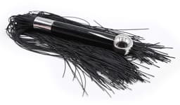 Smart Moves - Siliconen Flogger - 40 cm - Zwart — thumbnail 3