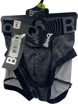BodyQ Herenlingerie – Sexy Herenboxer in Grijs-Zwart | Comfortabel & Verleidelijk – Maat S — thumbnail 2