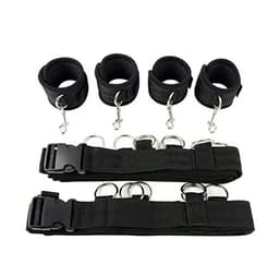 Bdsm Band Verstelbare Hand, Nek En Been Strekken Klassieke Zwarte Nylon Buiten Fitness Hangende Oefening Armband, Paar Geschenk — thumbnail 1