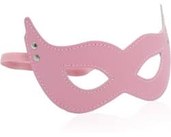 Banoch - mask villain pink - masker van imitatieleer roze