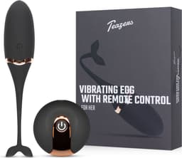 Teazers - Luxe Vibrerend Ei met Afstandsbediening - Vibratie Eitje - Oplaadbaar - Sex Toys voor Vrouwen - Vibrators voor Vrouwen - Vibratie Ei met Afstandsbediening - Sex Toys voor Koppels - Zwart/Goud — thumbnail 1