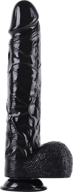 Dong XXXL 38cm - Extreme Grote Dildo 38 cm - Zwarte Dildo - Diameter 7 cm — thumbnail 5