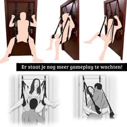 VIN® Sex Schommel - Sex Swing Extra Stevig – Seksschommel – Seksspeeltjes voor Koppel – Seks Schommel BDSM – Erotiek Toys - Sex Sling – Love Swing – Discreet Verpakt - Zwart — thumbnail 5