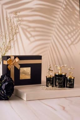 Geurkaarsen Gift Set voor Vrouwen - 3-delige Vanille Geurkaarsen in Elegante Verpakking — thumbnail 1