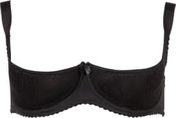 Cottelli Plus Size – Mooi Verfijnd Open Beha met Licht Gevoerde Cups voor een Eerste Klas Uitstraling – Maat 85E – Zwart — thumbnail 3