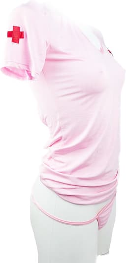 BamBella ® Sexy Cosplay Rollenspel kleding - Onesize - outfit dames Zuster pak Roze — thumbnail 4