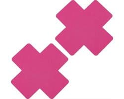 *** 2 Paar Pink Nipple Stickers - Tepel Plakker - Steentjes wit - Tepelstickers Pinch - Nipple Sticker - Tepel Plakker - Tepelstickers - van Heble® ***