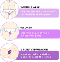 Clitoris stimulator voor in slipje - vibrator voor in slipje - stimulatie voor onderweg - siliconen - intiem genot - met afstandbediening - 12 modi - oplaadbaar - waterdicht - seksspeeltje - adult — thumbnail 5