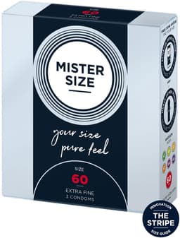 MISTER SIZE 60 Ultra Dunne XL condooms (3 pack) — thumbnail 1