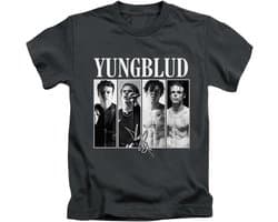 Unisex Pop Punk T-Shirt met Vier Afbeeldingen Grafische Print